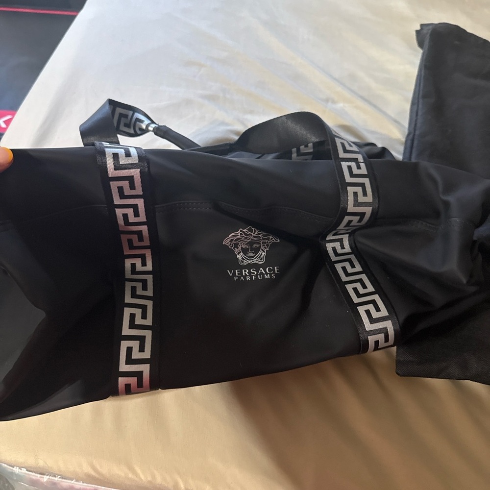 NEW Versace Parfums Duffle Bag Medusa Logo Travel Gym Bag